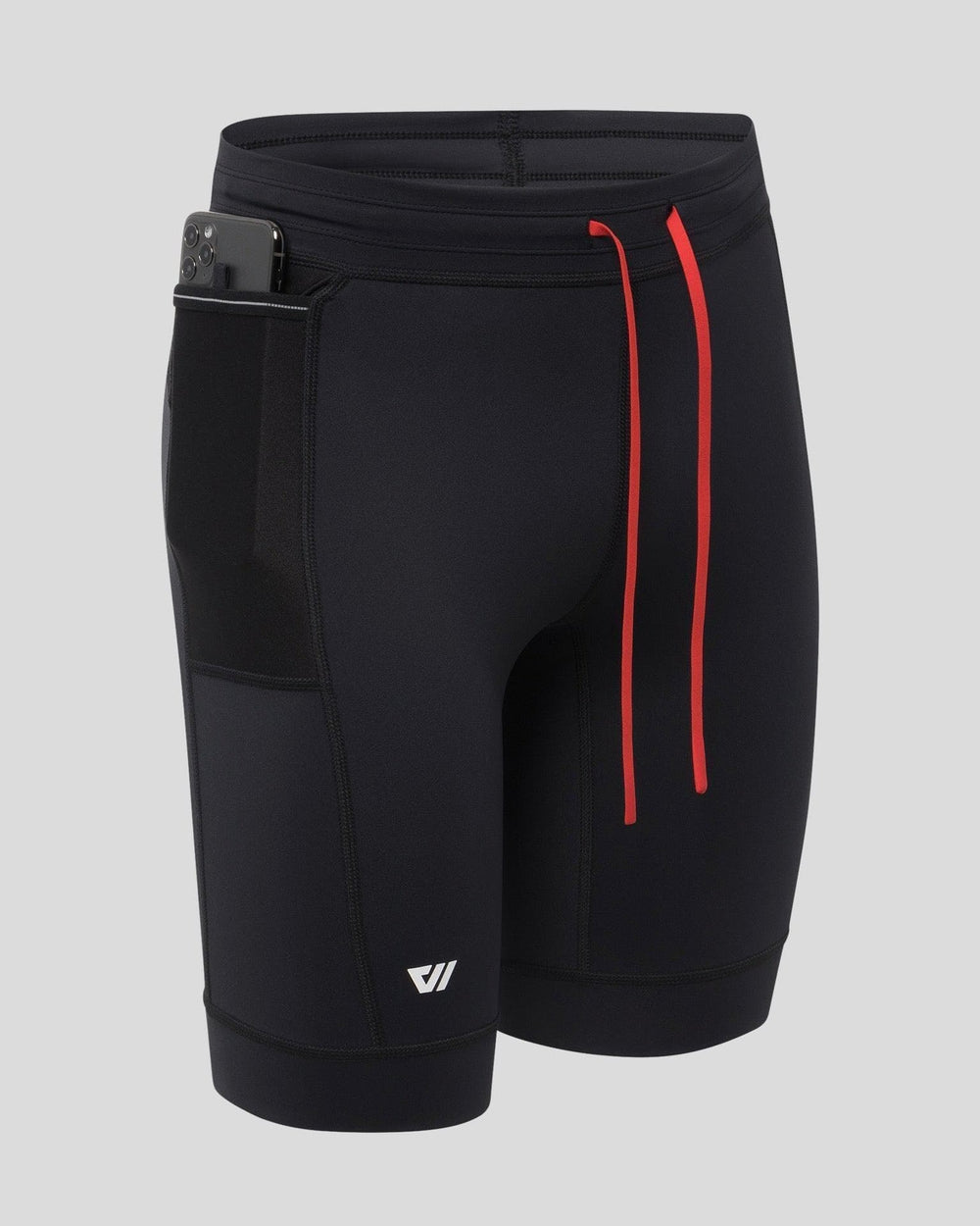 Short Compression Homme Séchage Rapide – Short Sport Avec Poches Téléphone, Soutien Musculaire, Idéal Running, Gym, Cyclisme