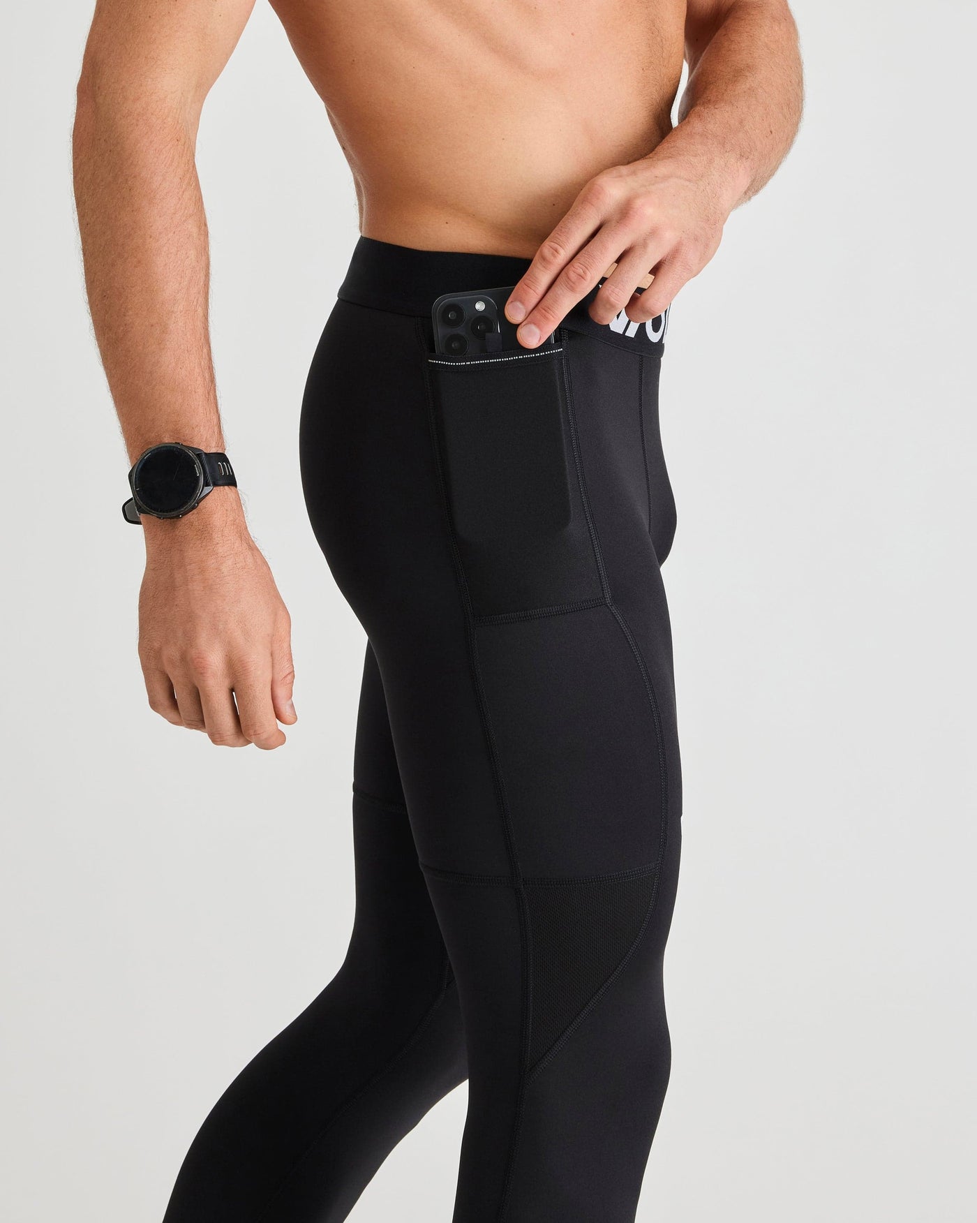 Bobby (6’1") is wearing size medium in 3/4 length. 