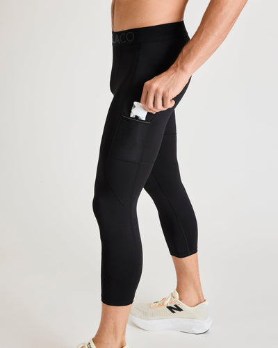 Bobby (6’1") is wearing size medium in 3/4 length. 