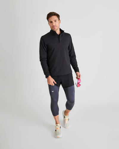 Bobby (6’1") is wearing size large in 3/4 length