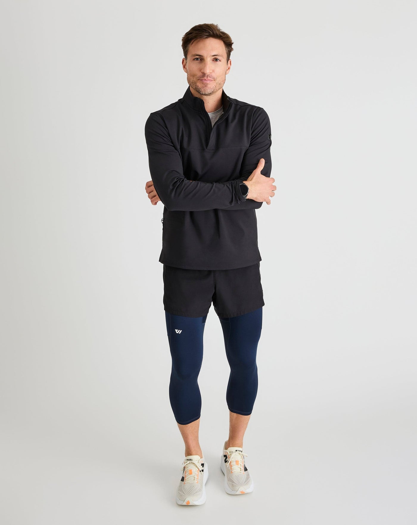 Bobby (6’1") is wearing size medium in three quarter length