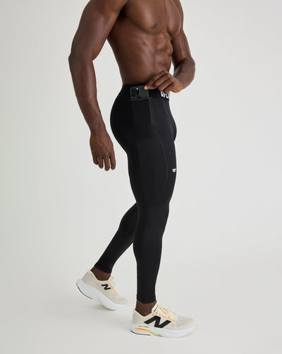 Mikael (6’3") is wearing the tall inseam in size large 