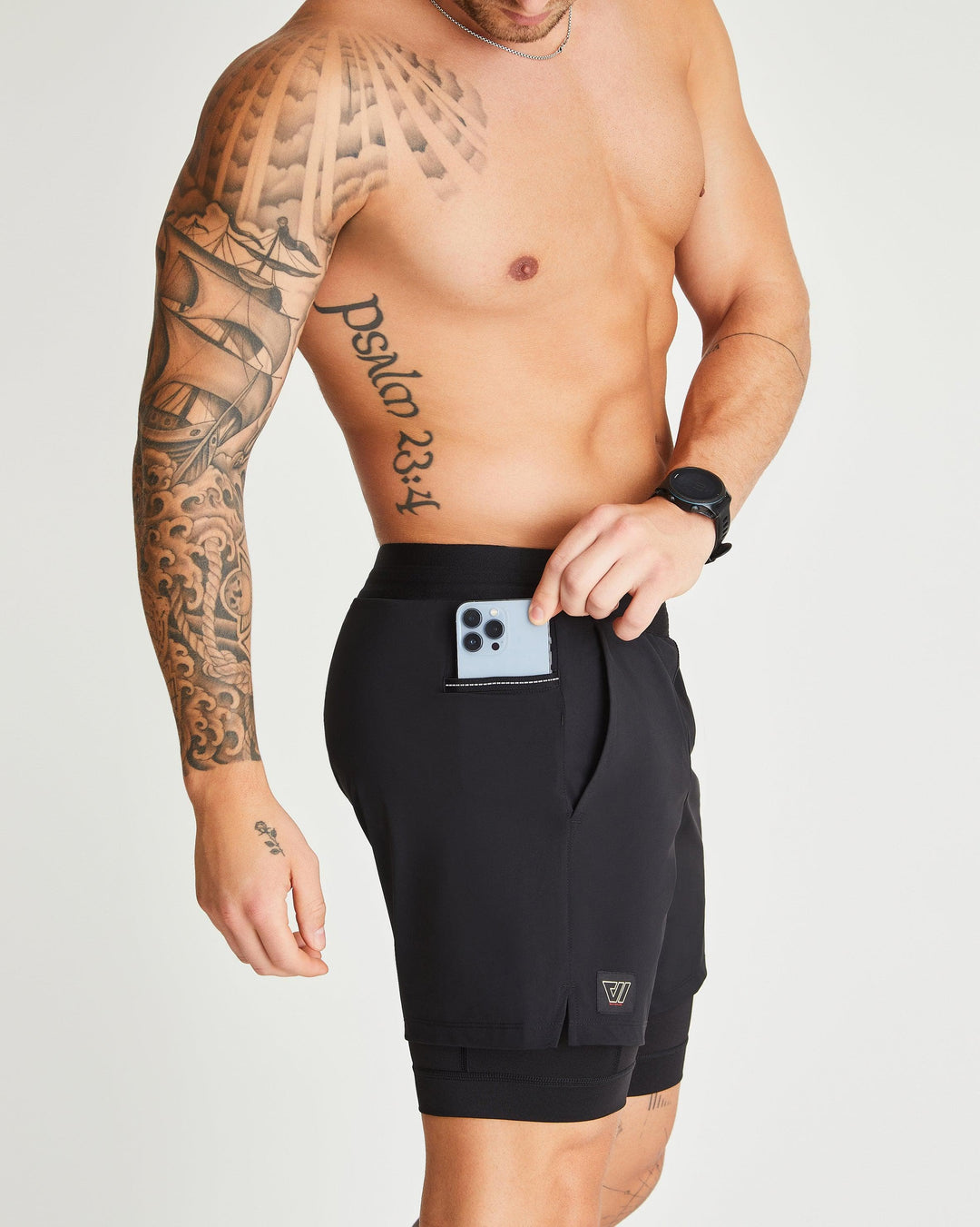 Grand 2-in-1 Short in Gotham Black – WOLACO