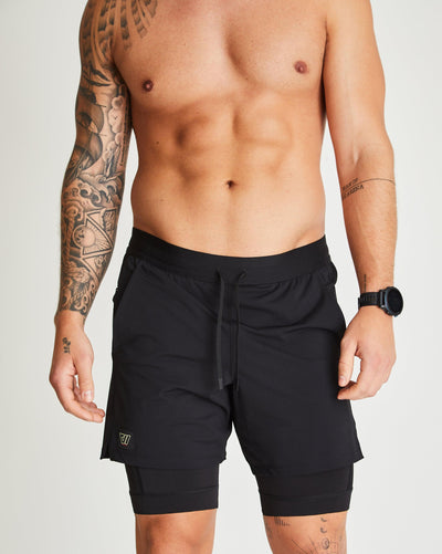 Trevor (6’) is wearing size medium 9" inseam
