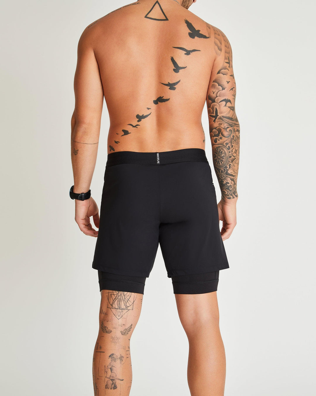 Grand 2-in-1 Short in Gotham Black – WOLACO