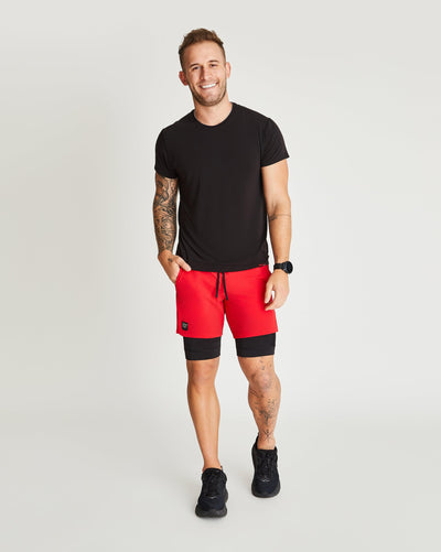 Trevor (6ft) is wearing size medium 9" inseam