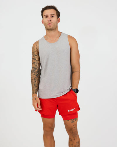 Signature Way of Life Mesh Grand 2-in-1 Short in Lava