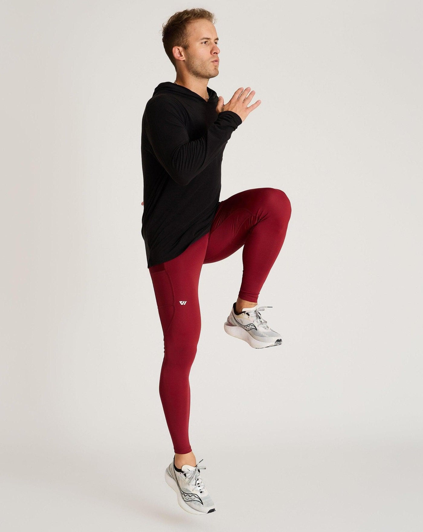 Gym Sprint burgundy sports legging