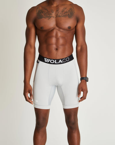 Greg (6’2") is wearing size medium 9" inseam