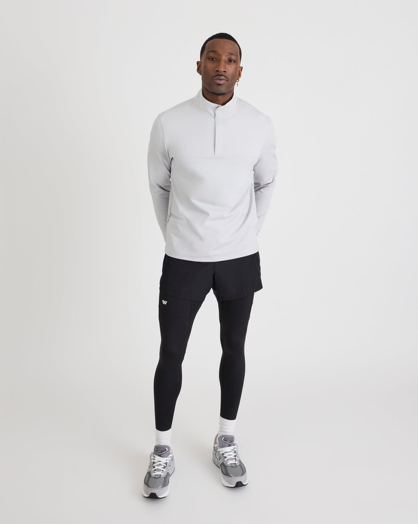 Speed Quarter Zip in Stone Grey – WOLACO