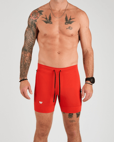 Conor (5’11") is wearing size medium 6" inseam