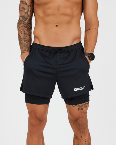 Signature Way of Life Mesh Grand 2-in-1 Short in Black