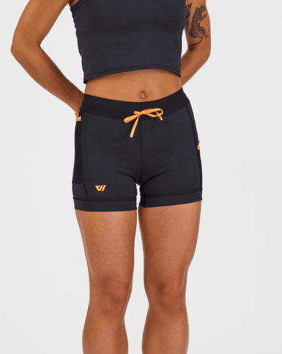 Women's Sprint Half Tight in Black w/ Torch