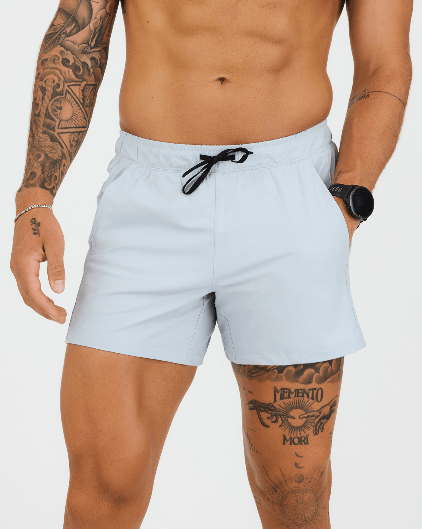 Warren Short in Stone Grey