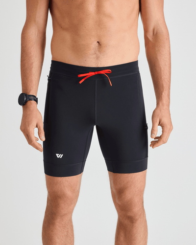 Bobby (6’1”) is wearing a size medium 8" inseam