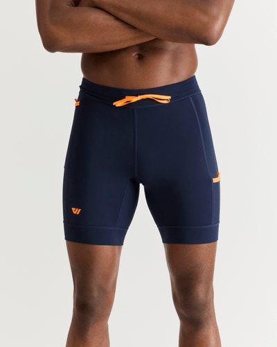 Greg (6’2") is wearing size medium 8" inseam