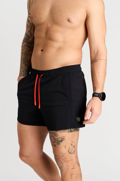 Trevor (6’) is wearing size medium 5" inseam