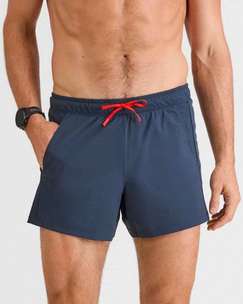 Bobby (6’1") is wearing size medium 5" inseam. 