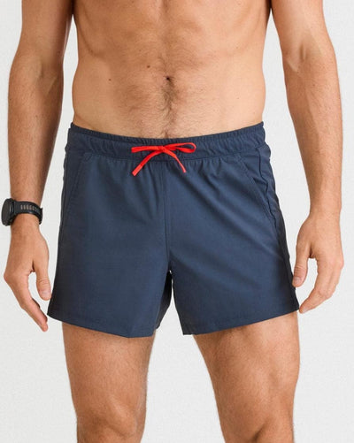 Bobby (6’1") is wearing size medium 5" inseam. 