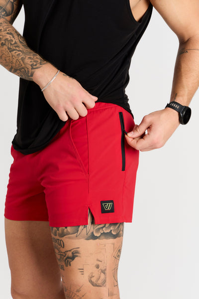 Trevor (6’) is wearing size medium 5" inseam