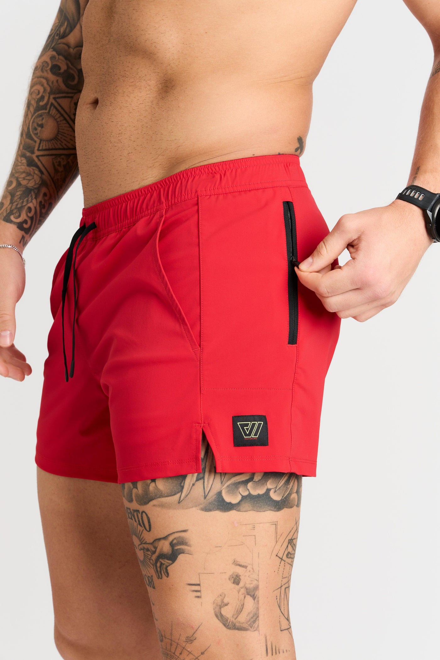 Trevor (6’) is wearing size medium 5" inseam