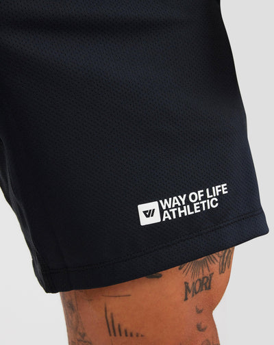 Signature Way of Life Mesh Warren Short in Black