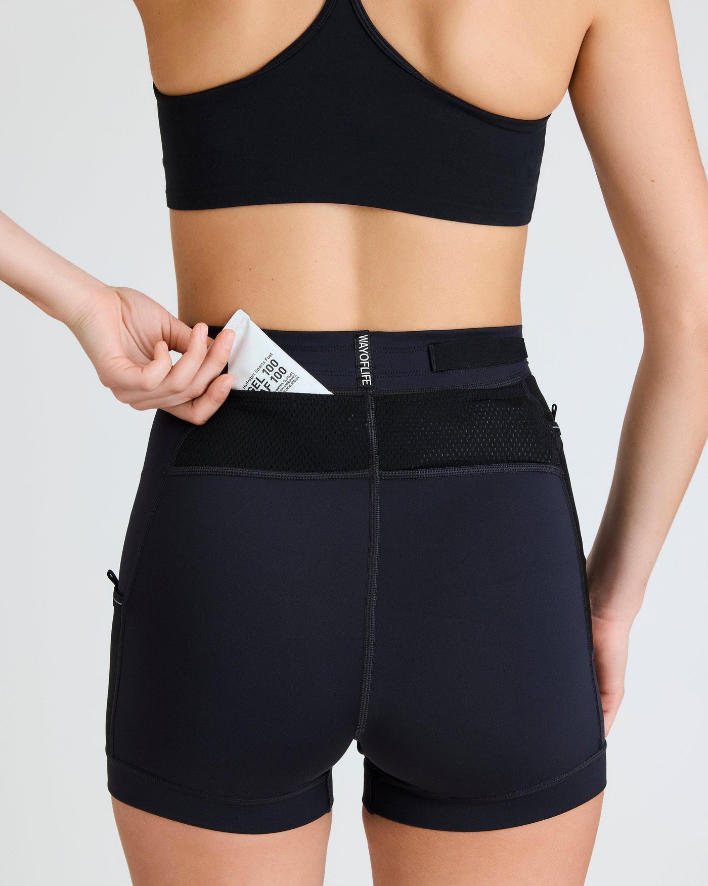Olivia (5'7") is wearing size small 4" inseam
