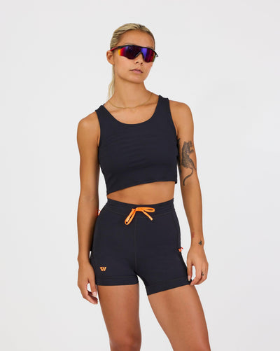 Kyla (5’6”) is wearing a size small 4" inseam