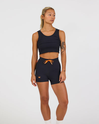 Kyla (5’6”) is wearing a size small 4" inseam