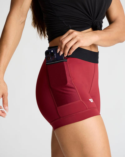 Meghan (5'8") is wearing size small 4" inseam