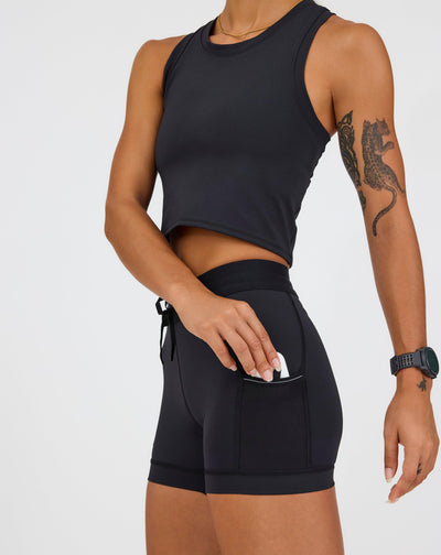 Kyla (5’6”) is wearing a size small 4" inseam