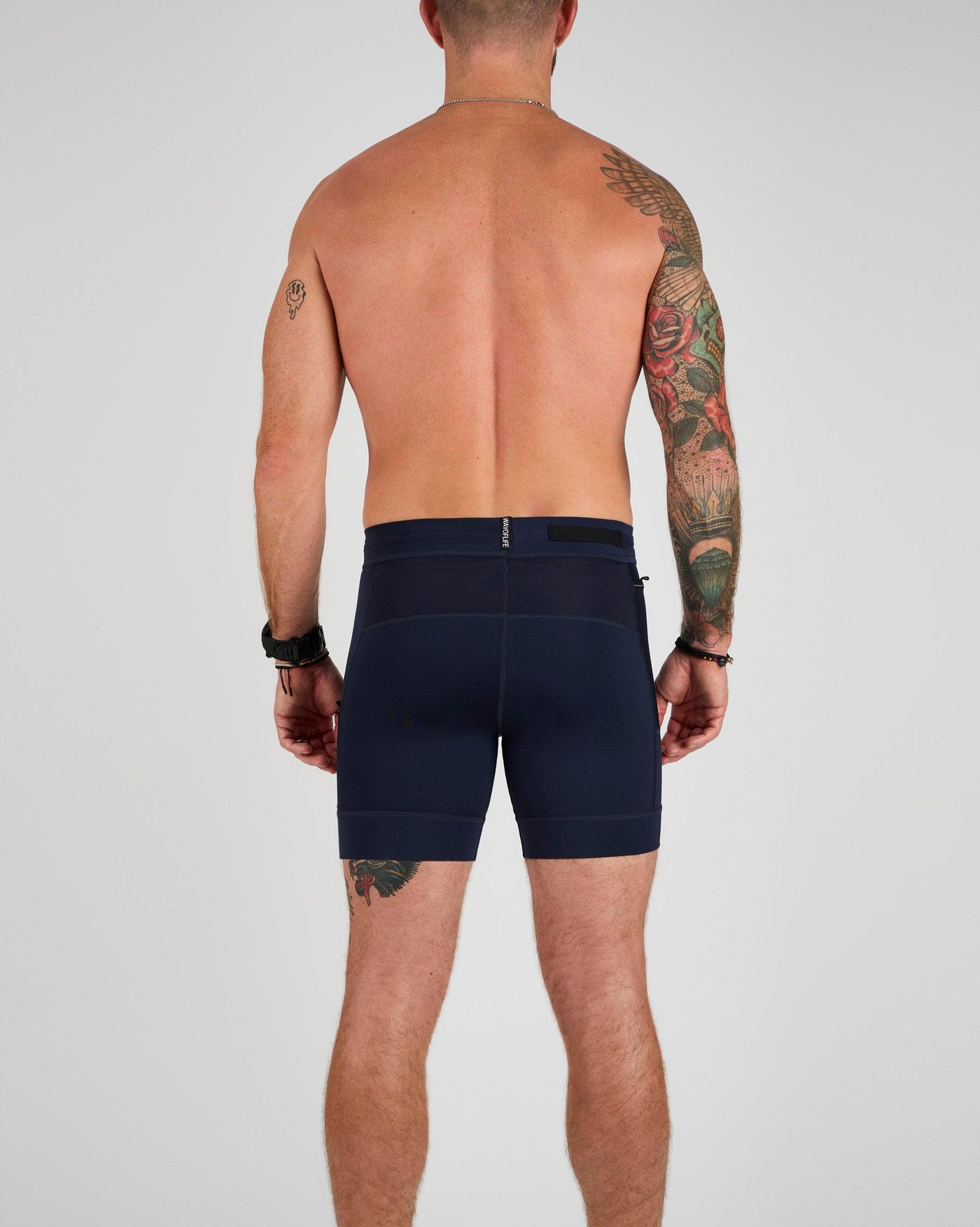 Conor (5’11") is wearing size medium 6" inseam