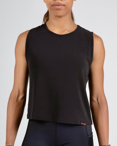 Model is wearing size small