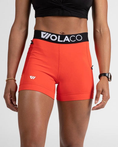 Model is wearing size small 4" inseam