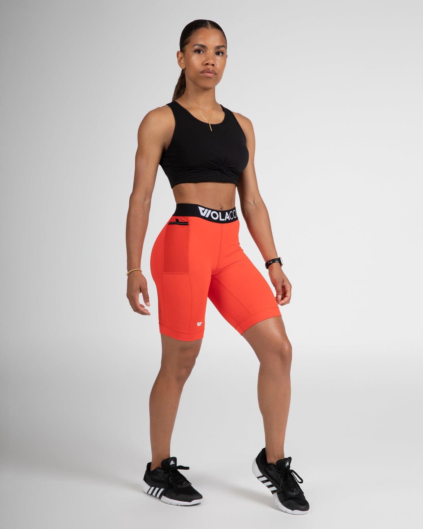 Model is wearing size small 9" inseam