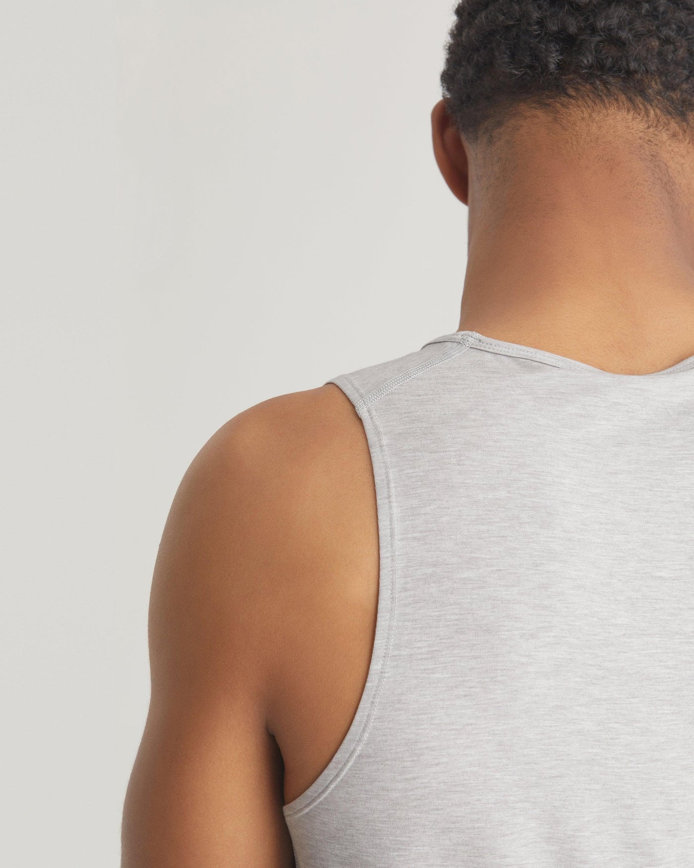 Clinton Tank in Stone Grey