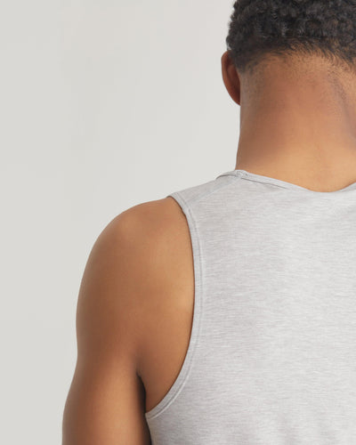 Clinton Tank in Stone Grey