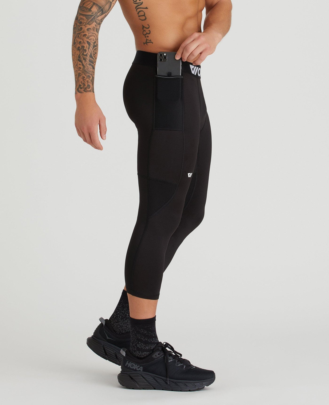 Three quarter compression pants shop