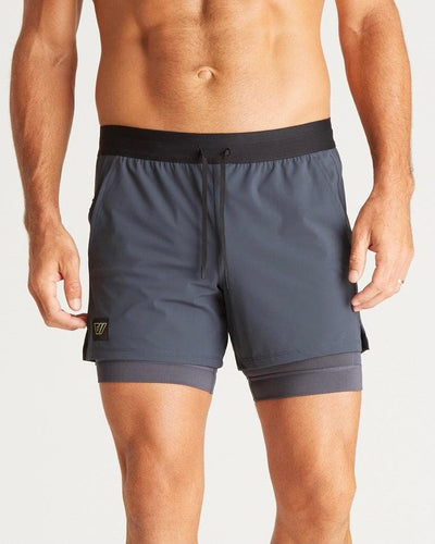 Nathaniel (6'1") is wearing size medium 7" inseam