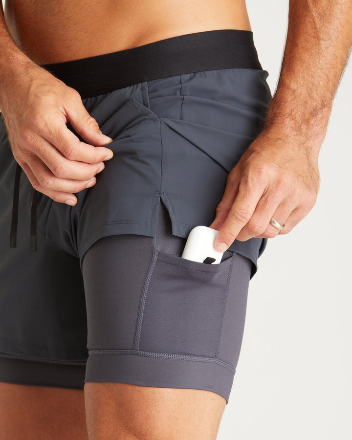 Grand 2-in-1 Short in Hudson Grey – WOLACO