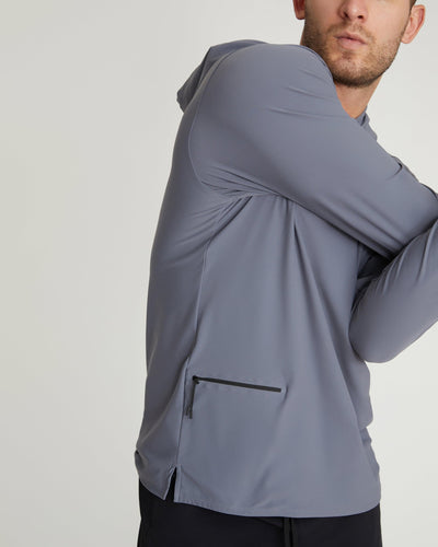 Trevor (6’) is wearing size medium