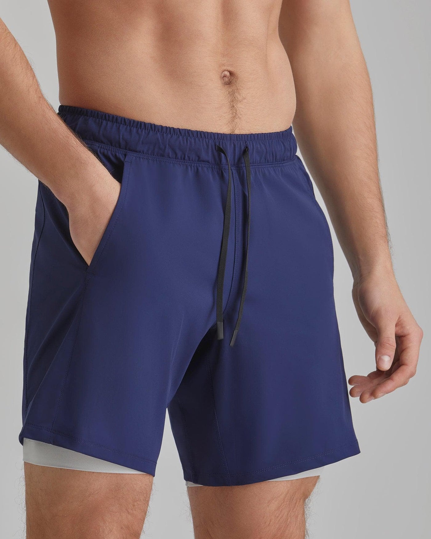 Nick (6'0) is wearing size medium 10" inseam