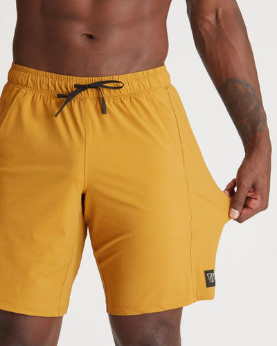 Mikael (6’3") is wearing size medium 10" inseam