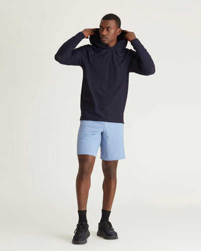 Mikael (6’3") is wearing size medium 10" inseam