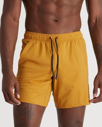 Mikael (6’3") is wearing size medium 7" inseam