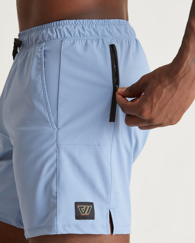 Mikael (6’3") is wearing size medium 7" inseam